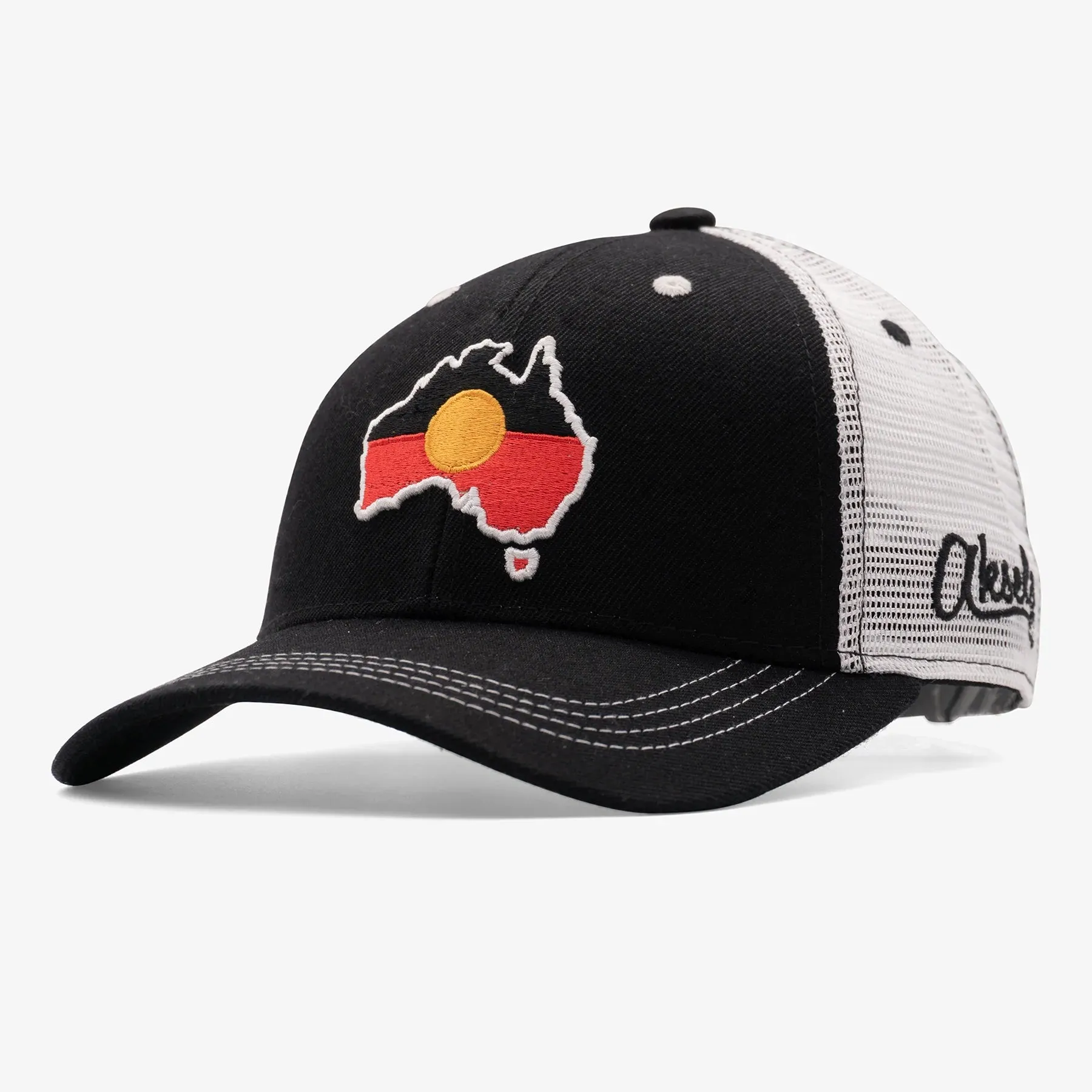 Aboriginal Flag Curved Snapback Hat