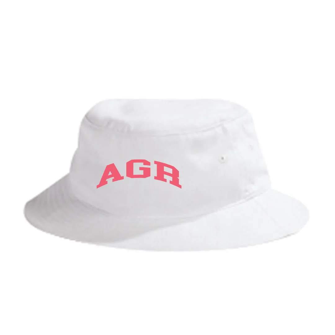 AGR Beach Day White bucket hat