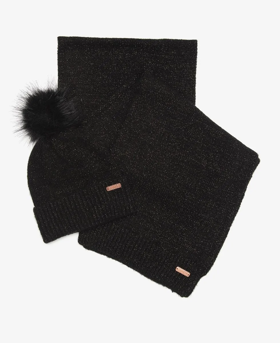 BARBOUR - Sparkle Beanie & Scarf Set