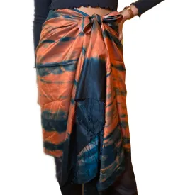 Benares Saffron Silk Scarf