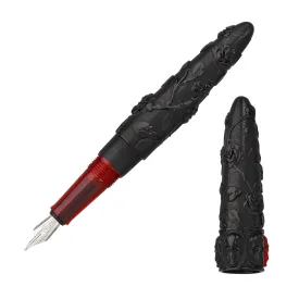 Benu Skulls and Roses Fountain Pen in Smolder