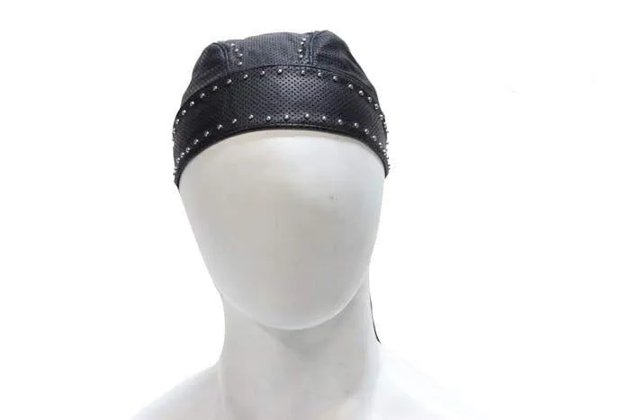 Biker Skull Cap With Studs, AC007-13-DL