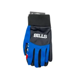 Buffalo Bills Royal and Black Texting Gloves