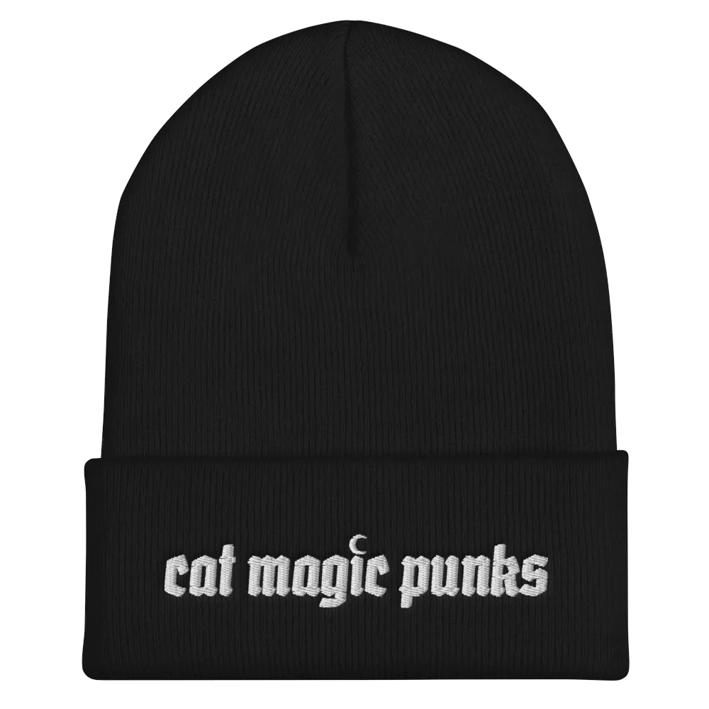 Cat Magic Punks Logo Knit Beanie