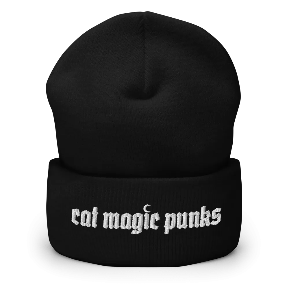 Cat Magic Punks Logo Knit Beanie