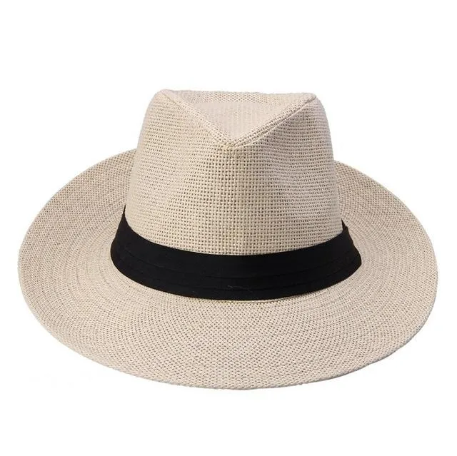 Classy Men Toffee Straw Panama Hat