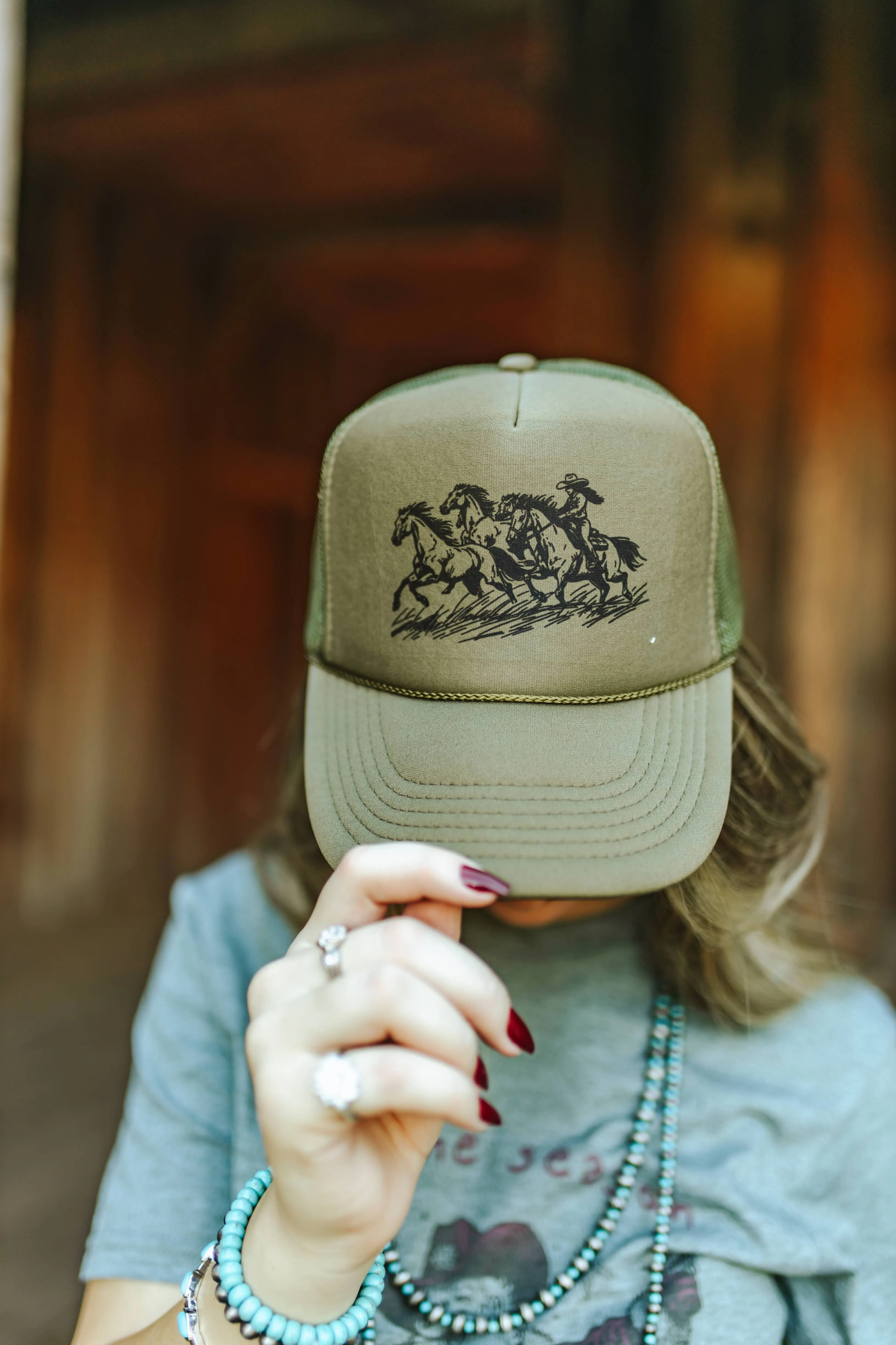 Cowgirl Rider Trucker Hat