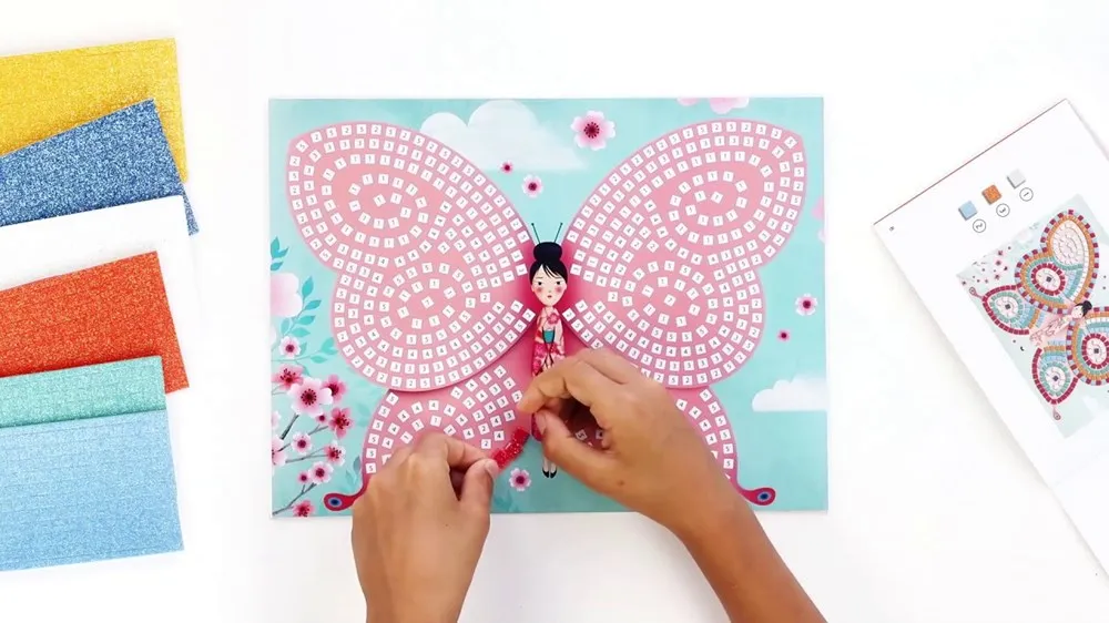 Djeco Art   Craft Mosaics - Butterflies