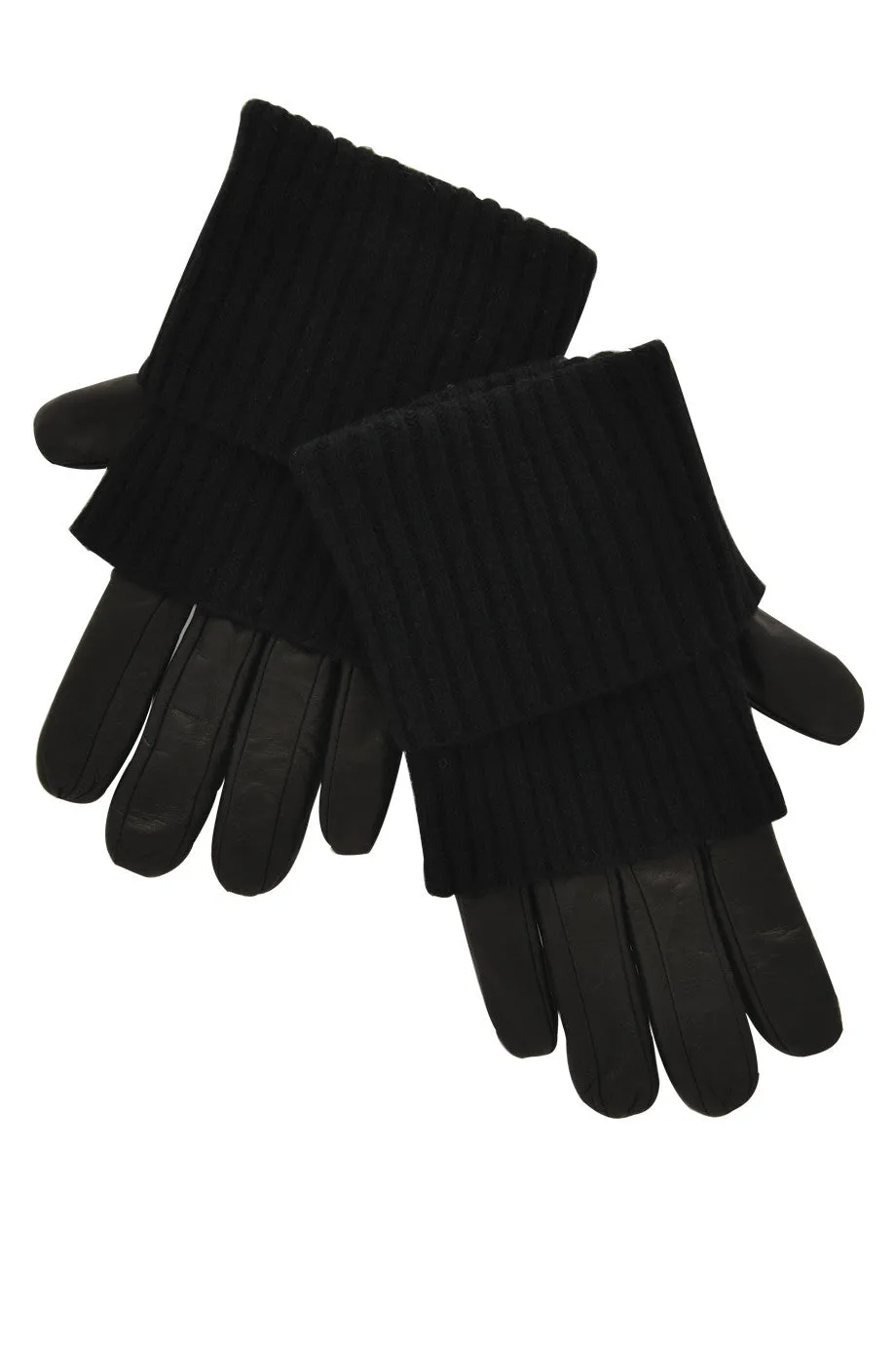 Dolce & Gabbana Valia Black Leather Gloves