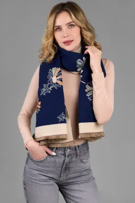 Floral Daisy Reversible Scarf