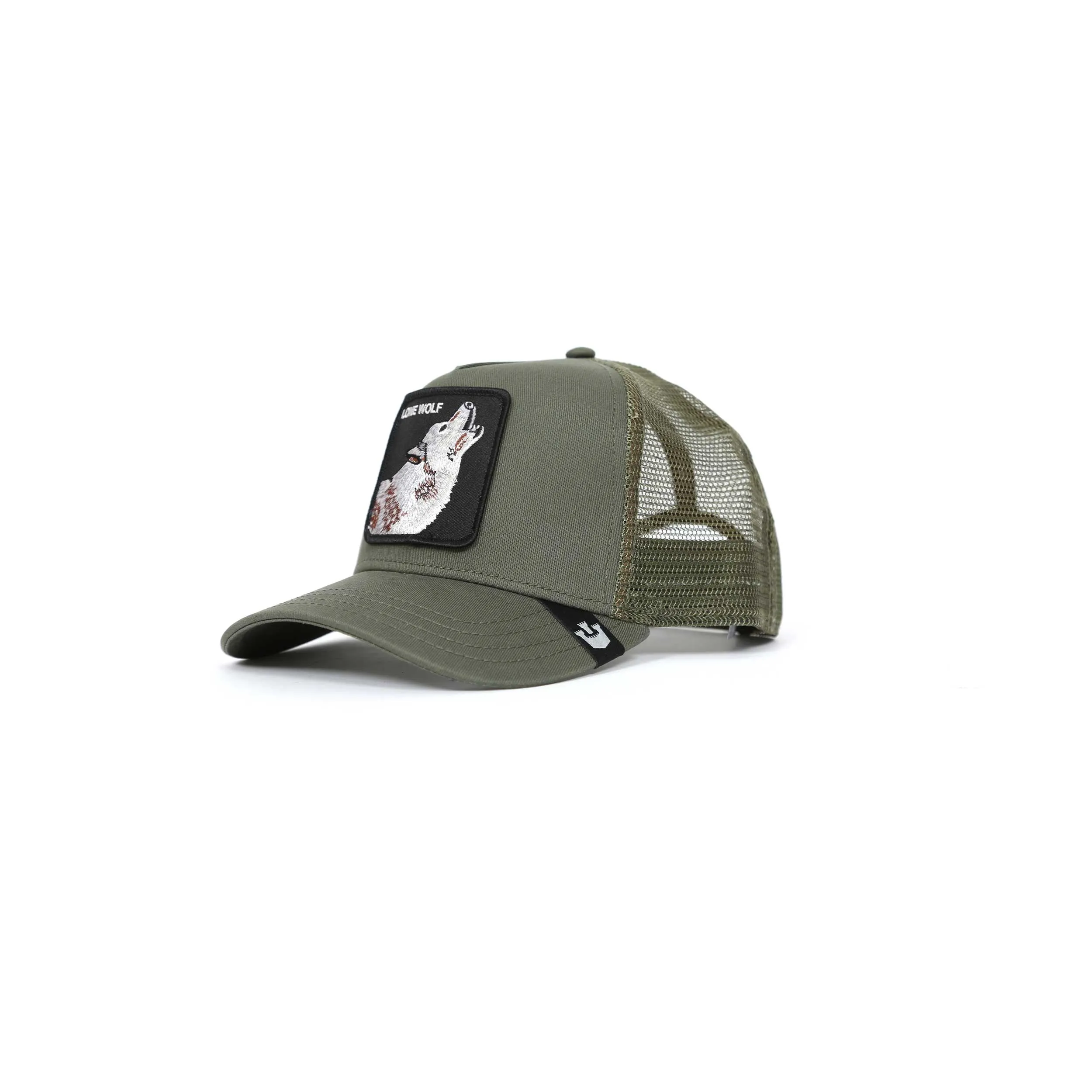 Goorin Bros The Lone Wolf Trucker Cap in Khaki