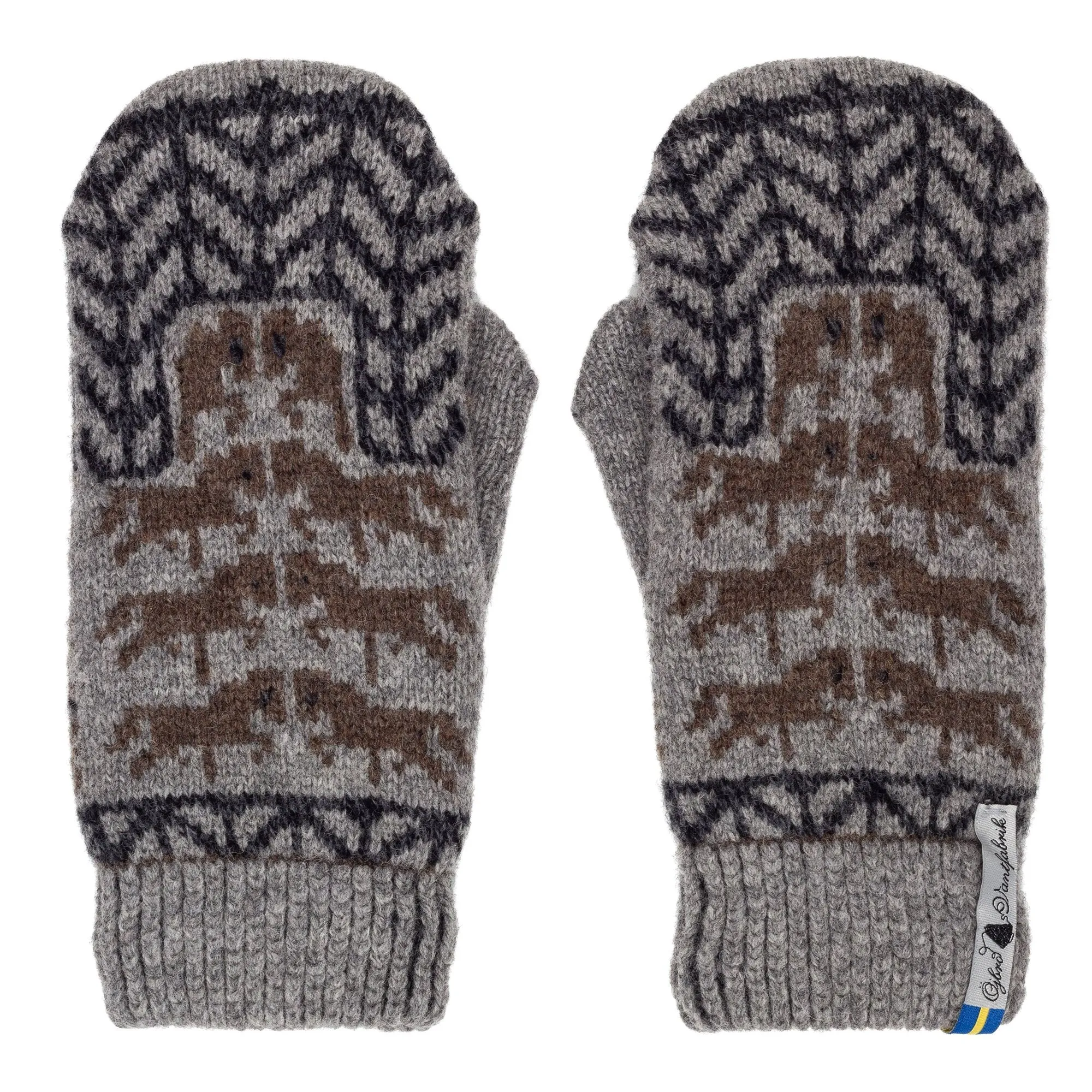 Gotland Pattern Swedish Mittens