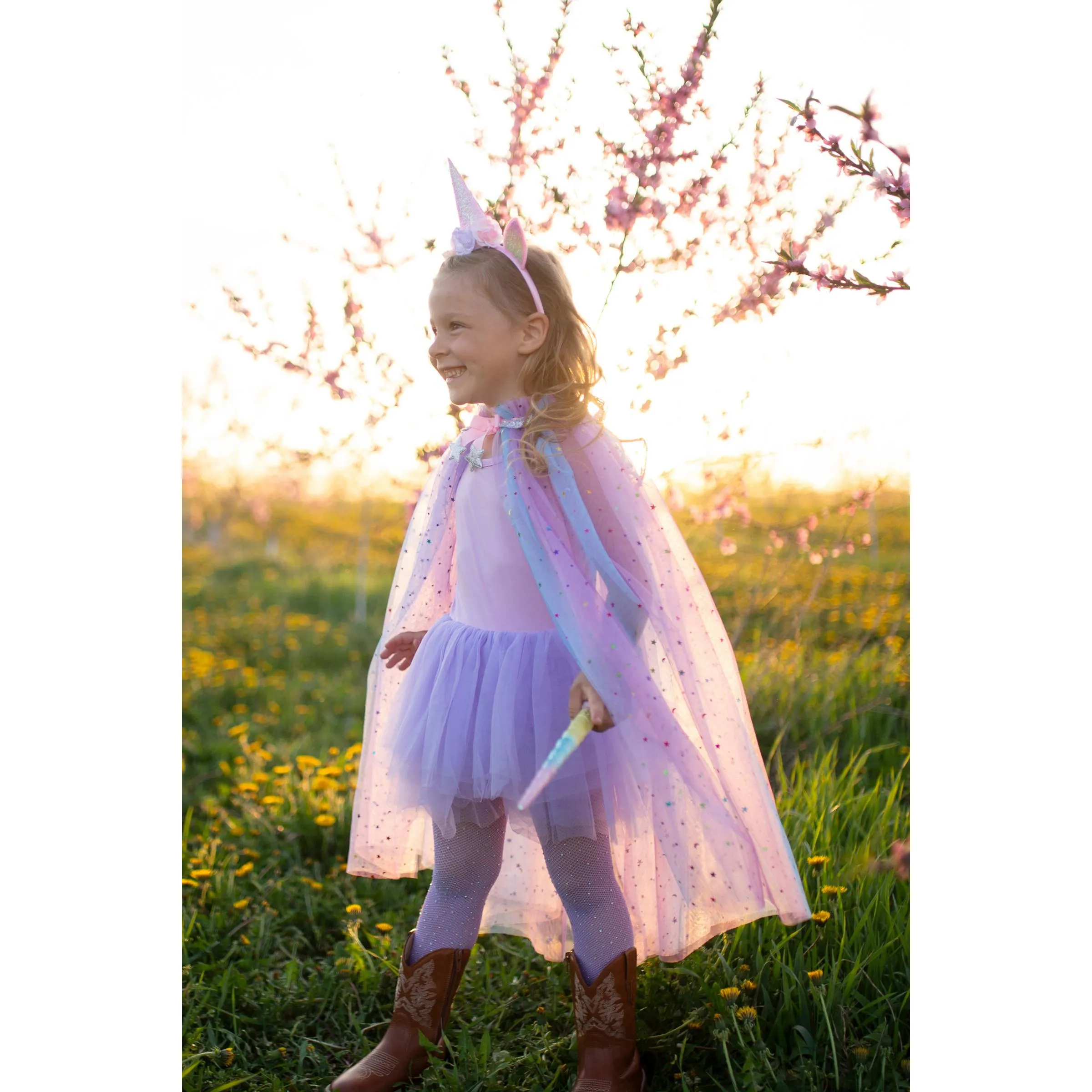 Great Pretenders Rainbow Unicorn Cape & Headband