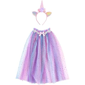 Great Pretenders Rainbow Unicorn Cape & Headband