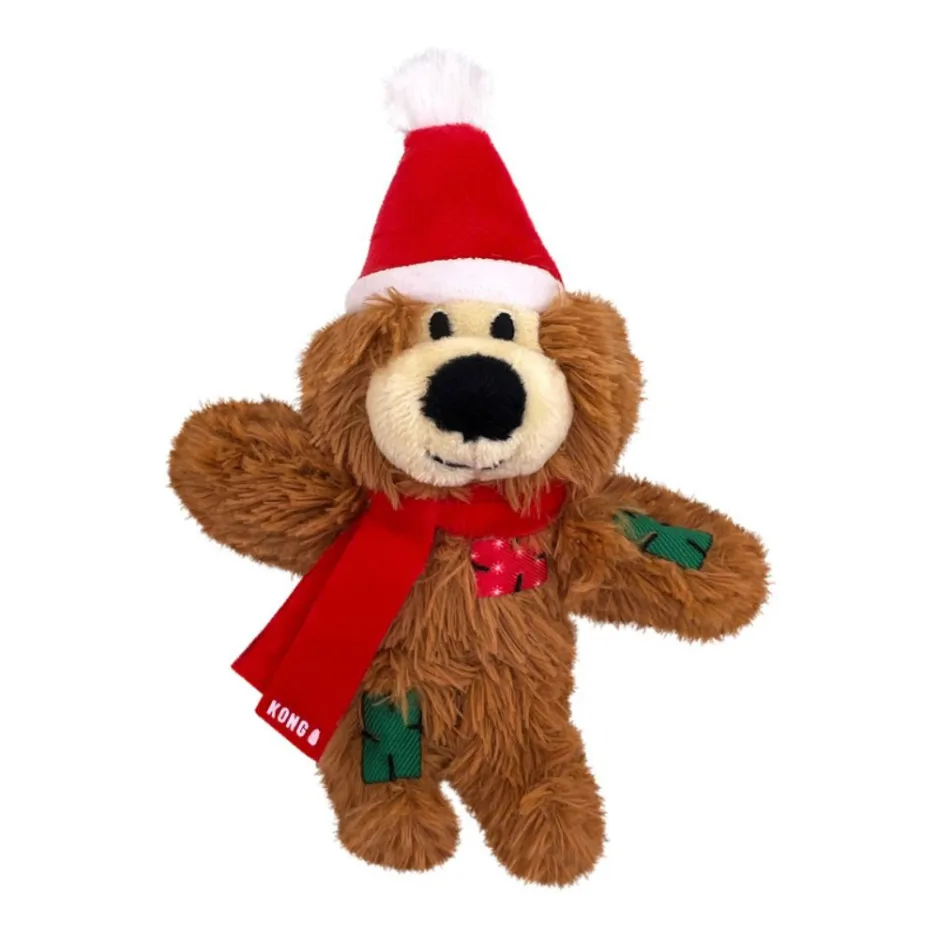 KONG Cat Holiday Softies Bear Assorted