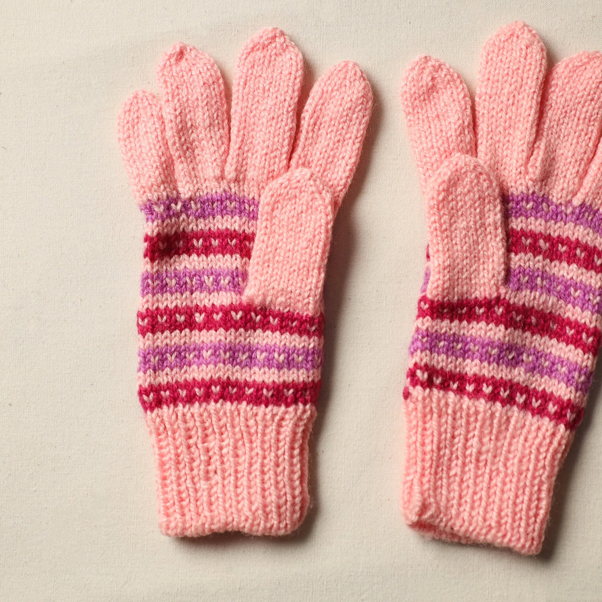 Kumaun Hand Knitted Woolen Gloves (Adult) 26