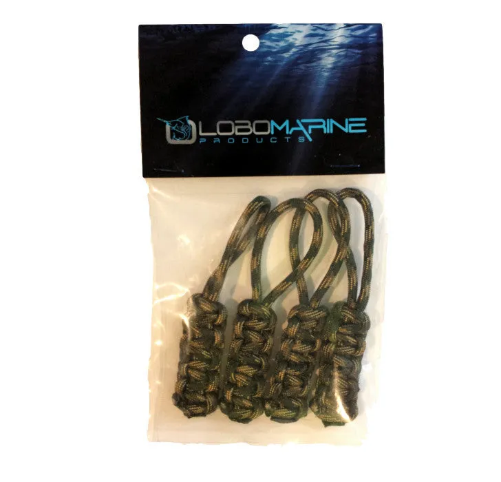 Lobo Lures Jeep and Boat Enclosure Paracord Zipper Pulls 4 & 10 Pack