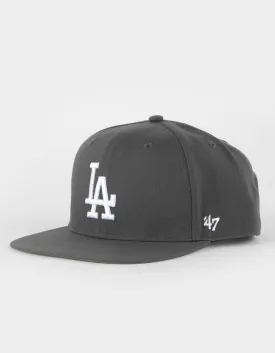 Los Angeles Dodgers '47 Brand Captain Snapback Hat - Grey