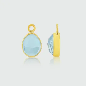 Manhattan Gold & Blue Topaz Interchangeable Gemstone Drops