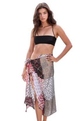 Marisa Patches Sarong Coverup  Wrap