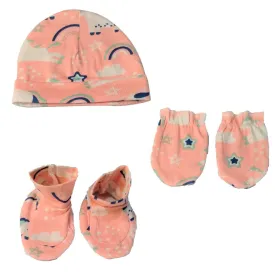 Mittens, Booties and Cap set- Magical Unicorn