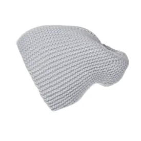 Pearl Stitched Light Grey Cashmere Hat