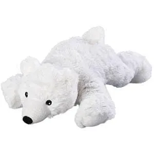 Polar bear cuddly toy, WARMIES polar bear removable