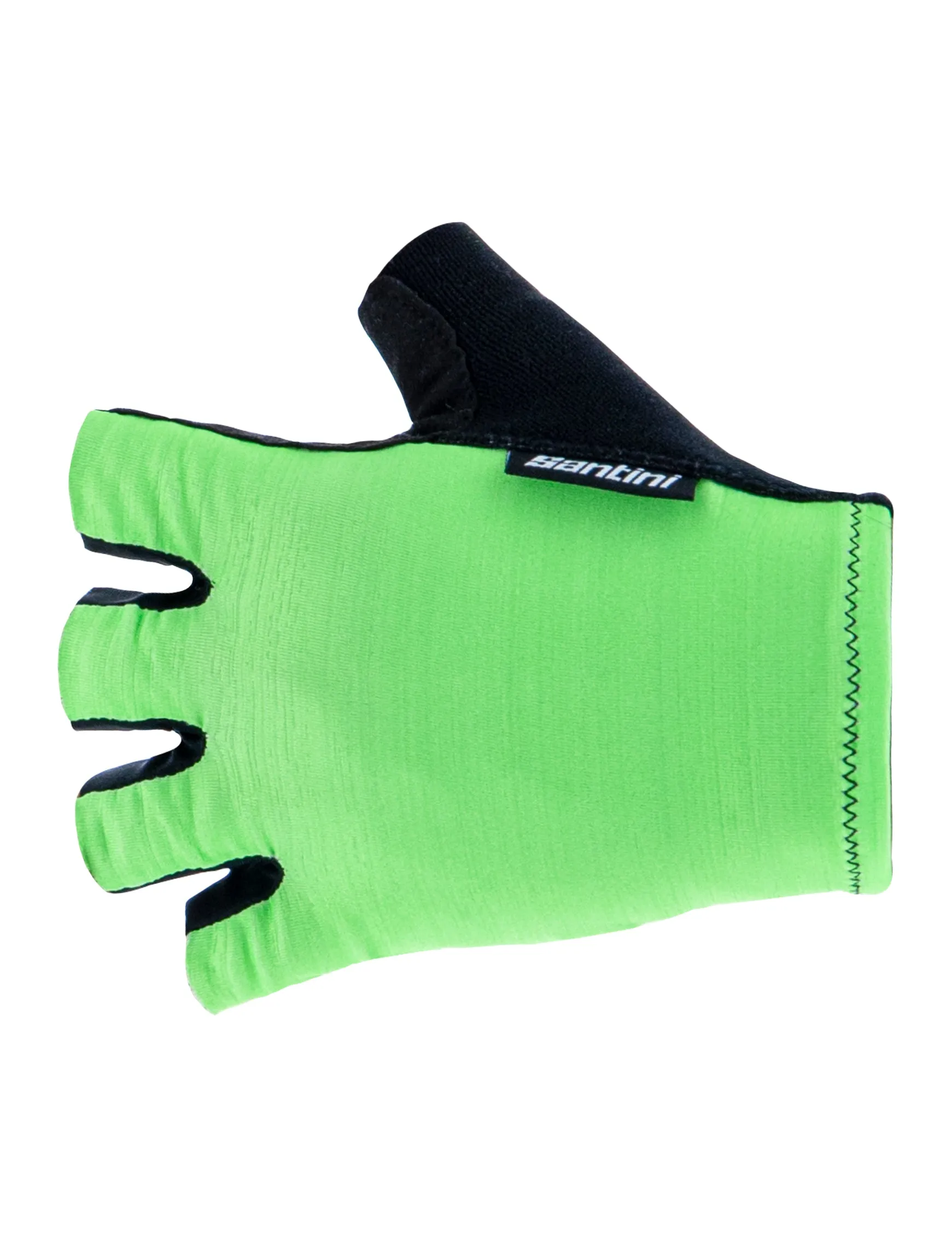 Santini Cubo Cycling Gloves - Fluoro Green