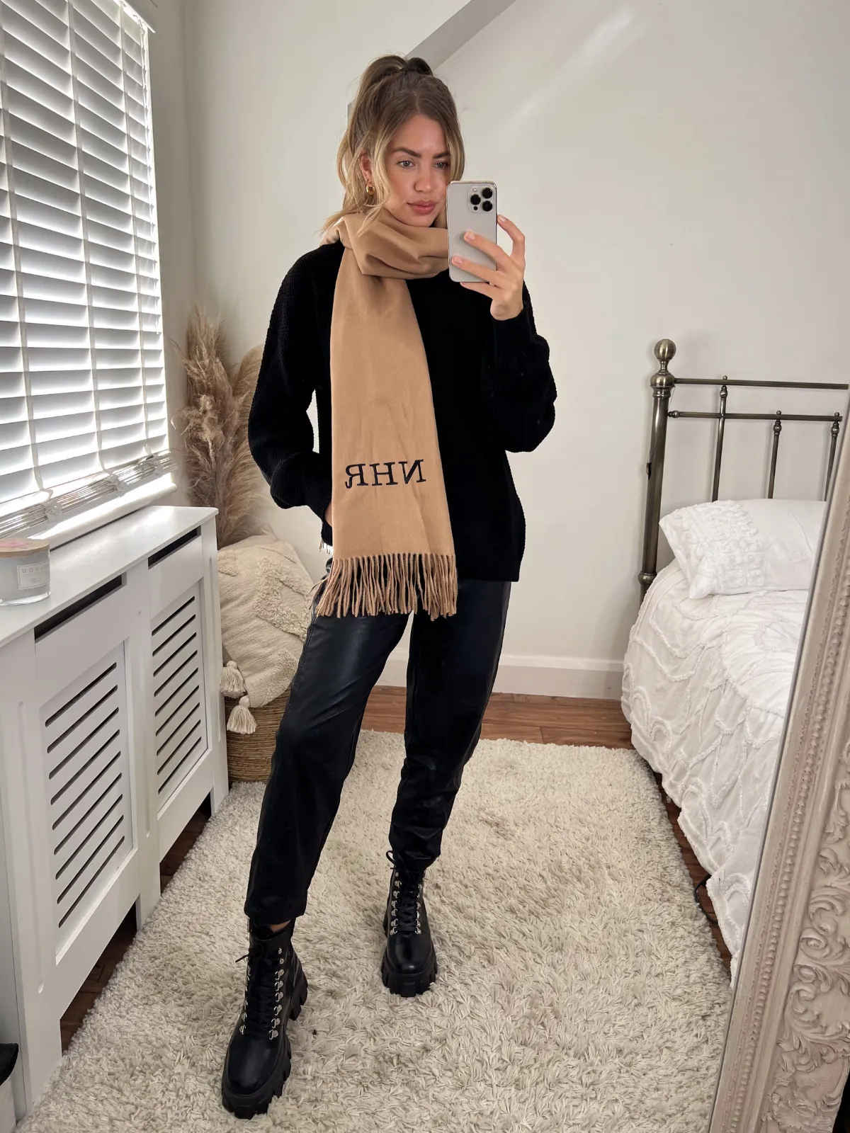 Sid Personalised Scarf / Camel