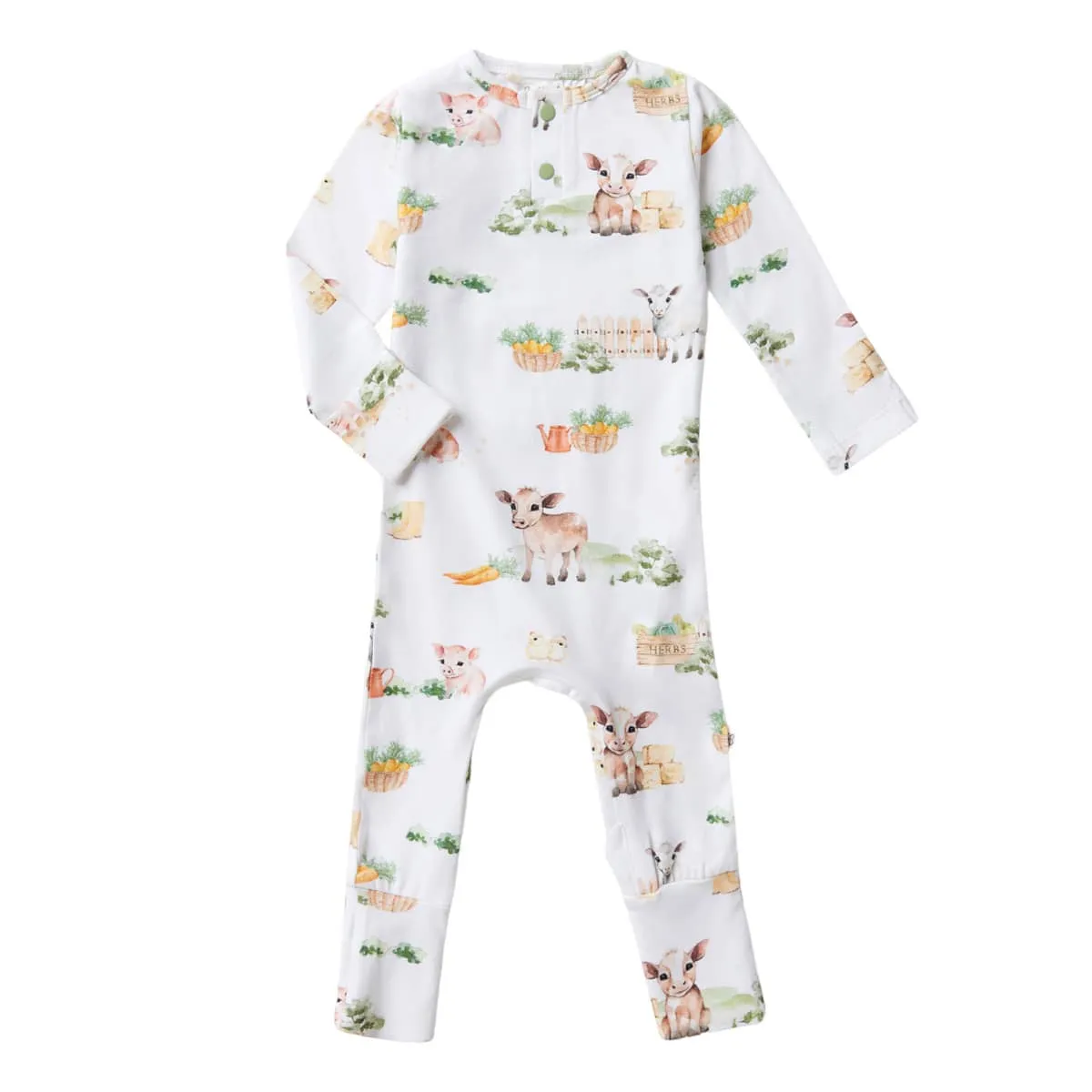 Snuggle Hunny Growsuit - Farm Organic