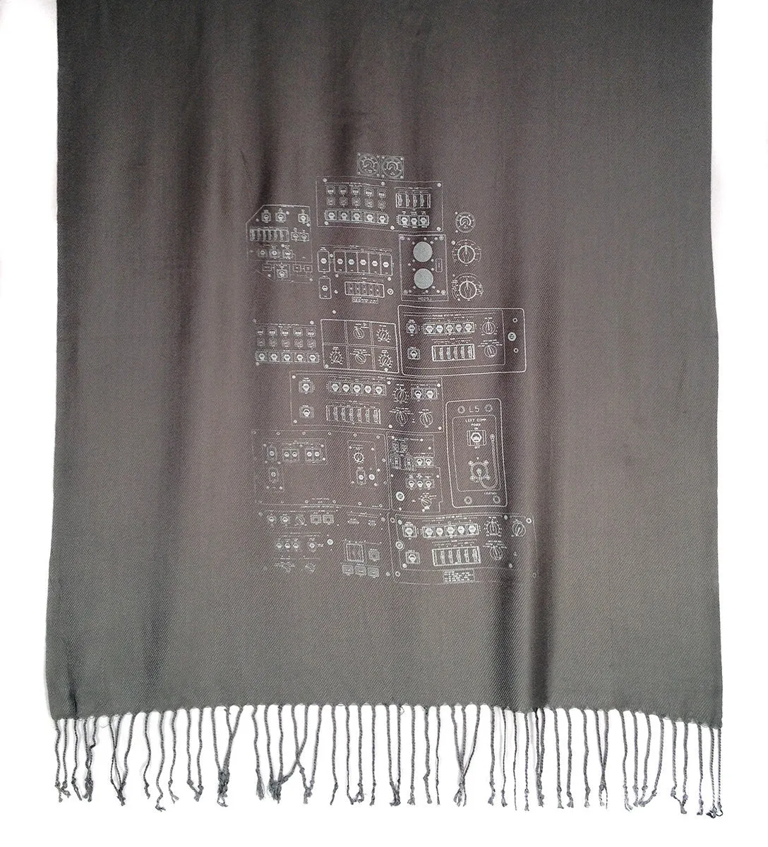 Space Shuttle Controls Pashmina Scarf.