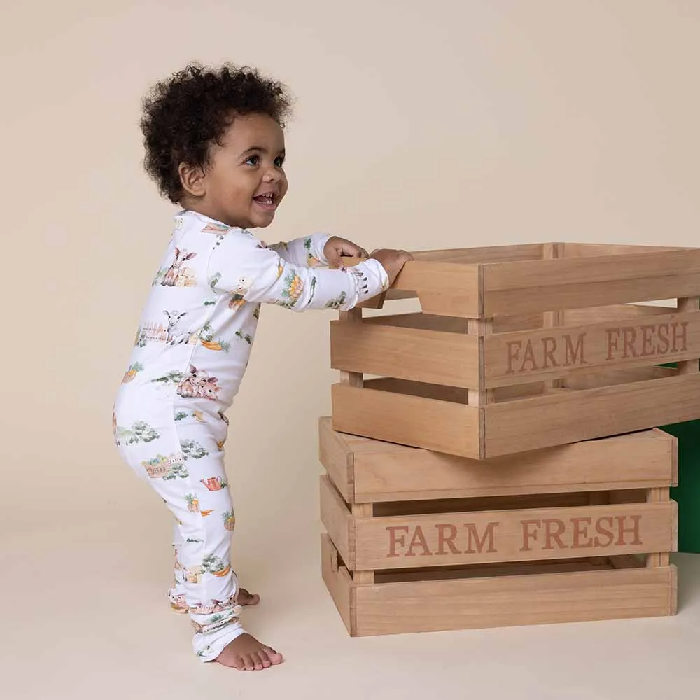 Unisex Farm Organic-cotton Growsuit