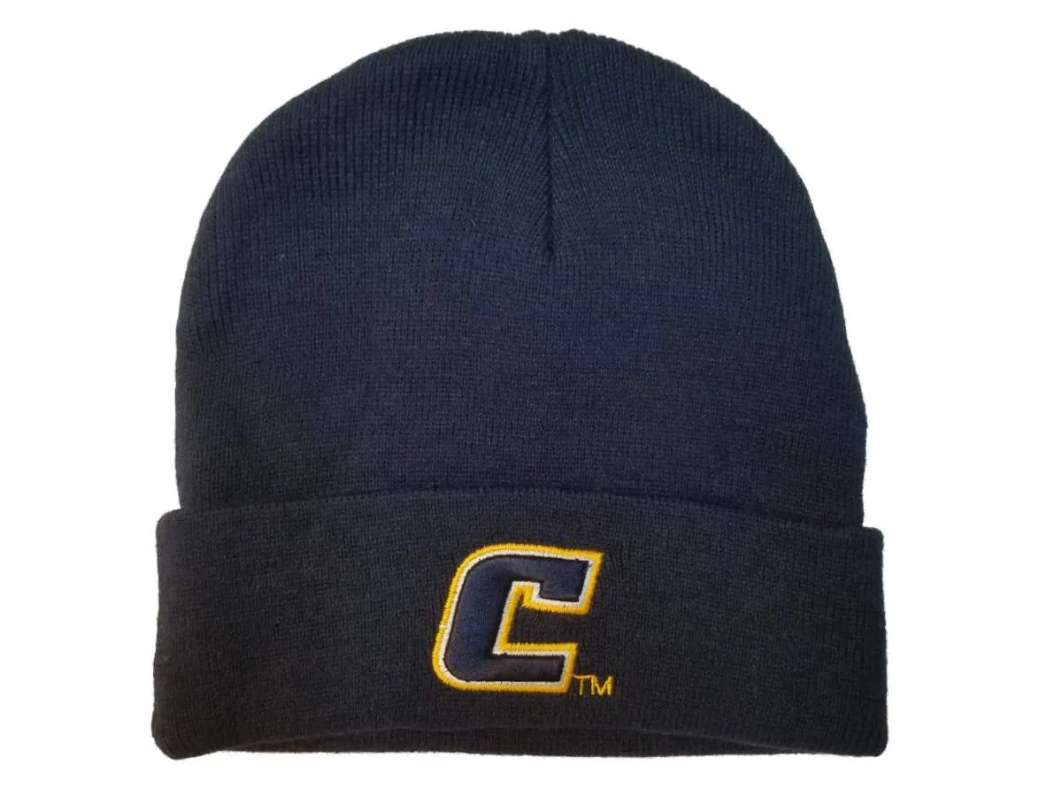 University of Tennessee in Chatanooga Navy Acrylic Knit Cuffed Beanie Hat Cap