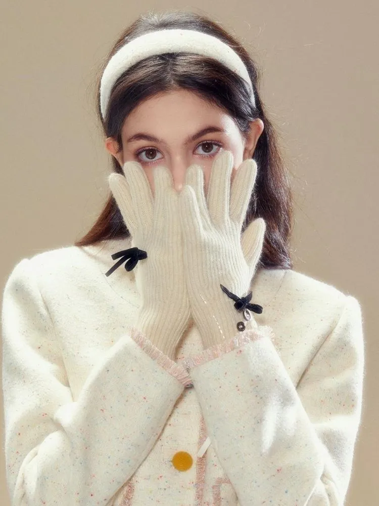 Warm Sheep Velvet Girls Gloves【s0000003638】