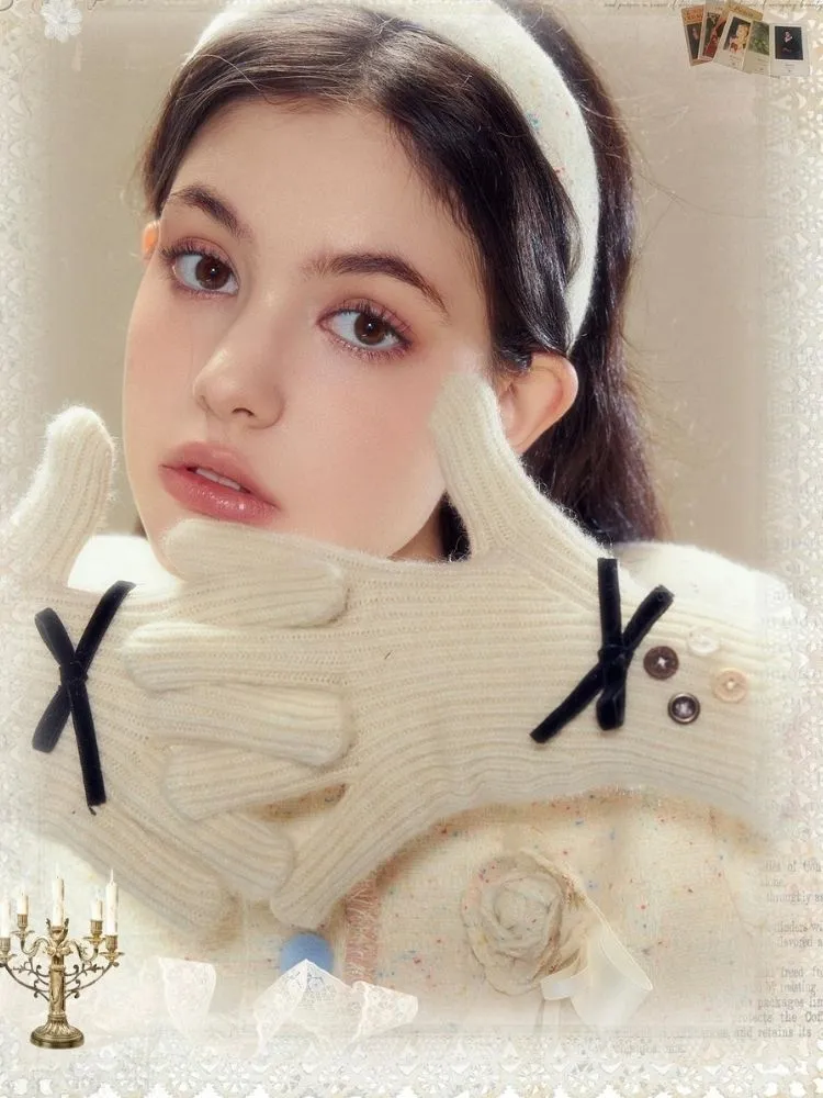 Warm Sheep Velvet Girls Gloves【s0000003638】