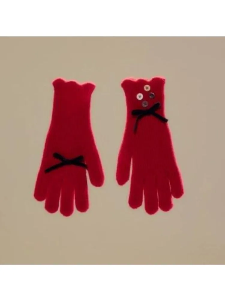 Warm Sheep Velvet Girls Gloves【s0000003638】