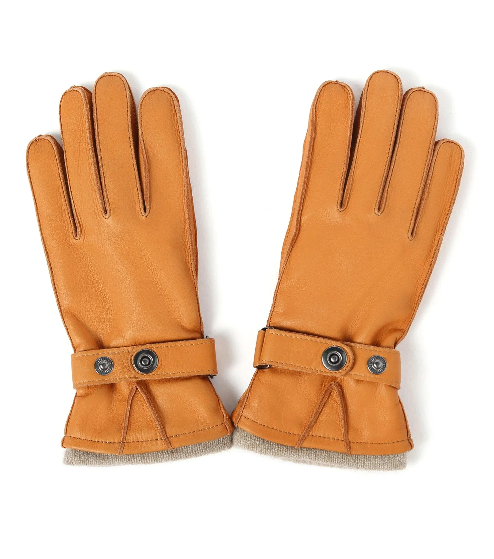 YISEVEN Men's Cashmere Deerskin Leather Gloves