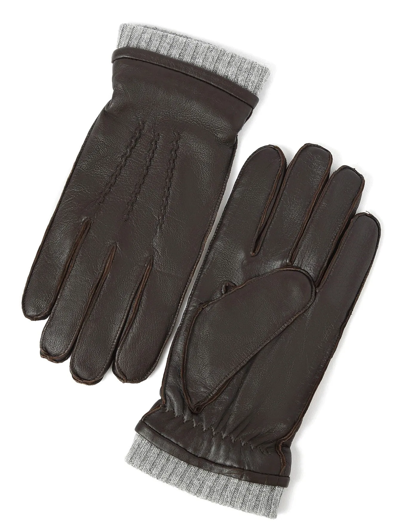 YISEVEN Winter Men’s   Sheepskin Leather Gloves